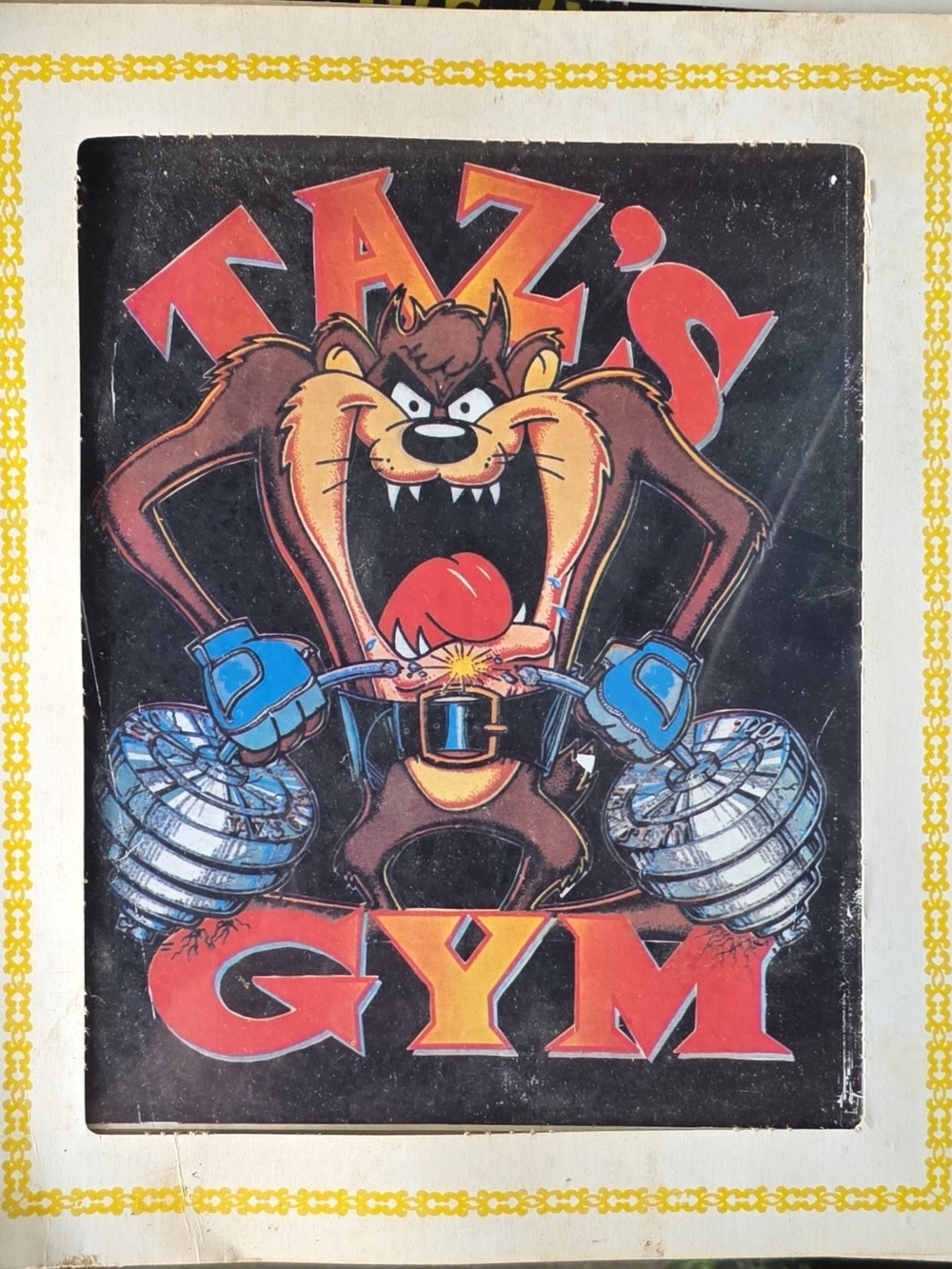 Taz's Gym Plush Poster - Brown & Black